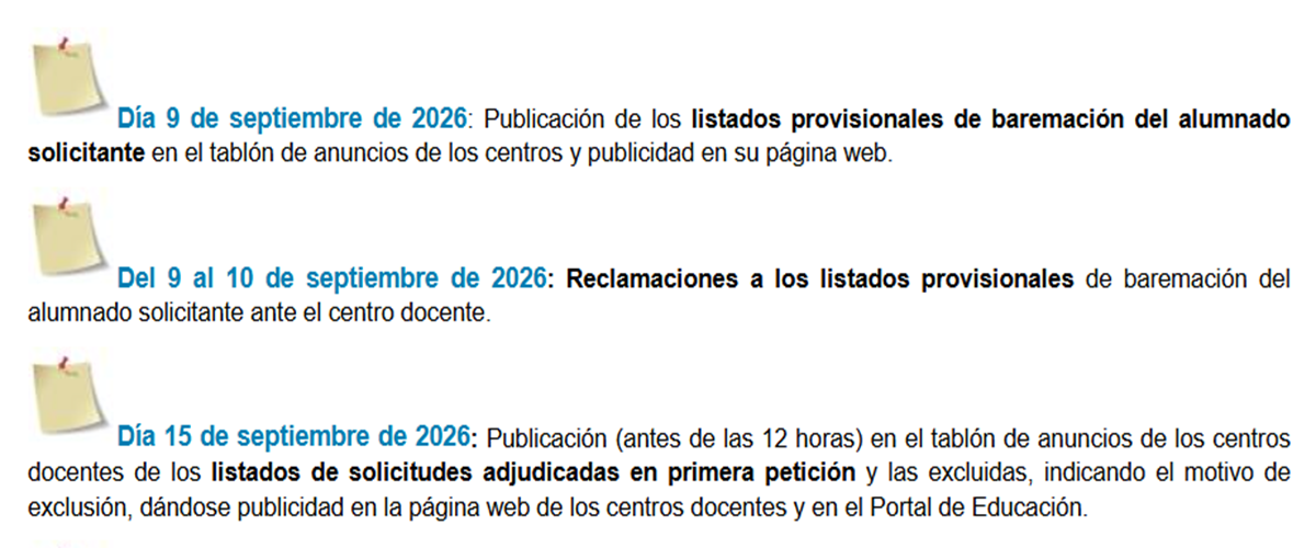 Adjudicación 1ºOpción 2ºProceso 26-27